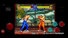 Fatal Fury 3 Franco Bash vs Franco Bash clone fala de vitória do Franco Bash em português