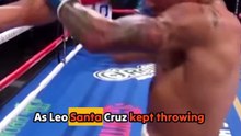 Tank Davis KO's Leo Santa Cruz with a VICIOUS uppercut!