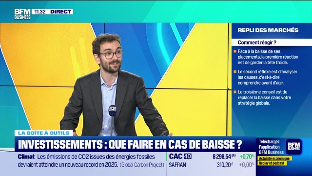 L'actu du patrimoine : Investissements, que faire en cas de baisse ? - 13/11