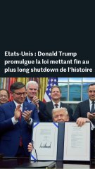 Etats-Unis : le plus long shutdown de l’histoire prend fin, après quarante-trois jours de paralysie budgétaire