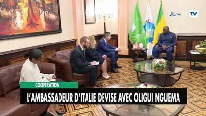 [#Reportage] Coopération : l’Ambassadeur d’Italie devise avec Oligui Nguema