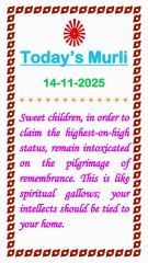 🇲🇰 Essence of Today’s Murli 14 November 2025 English in Male Voice| BRAHMA KUMARIS