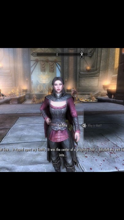 Skyrim ٠ Serana's Reaction to Auriel's Bow