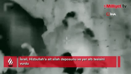 İsrail, Hizbullah’a ait silah deposunu ve yer altı tesisini vurdu
