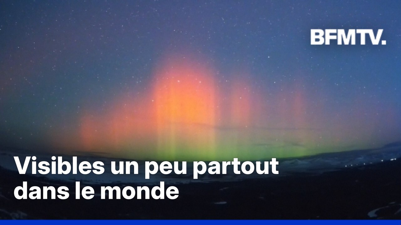 Les images des aurores boréales aperçues partout dans le monde
