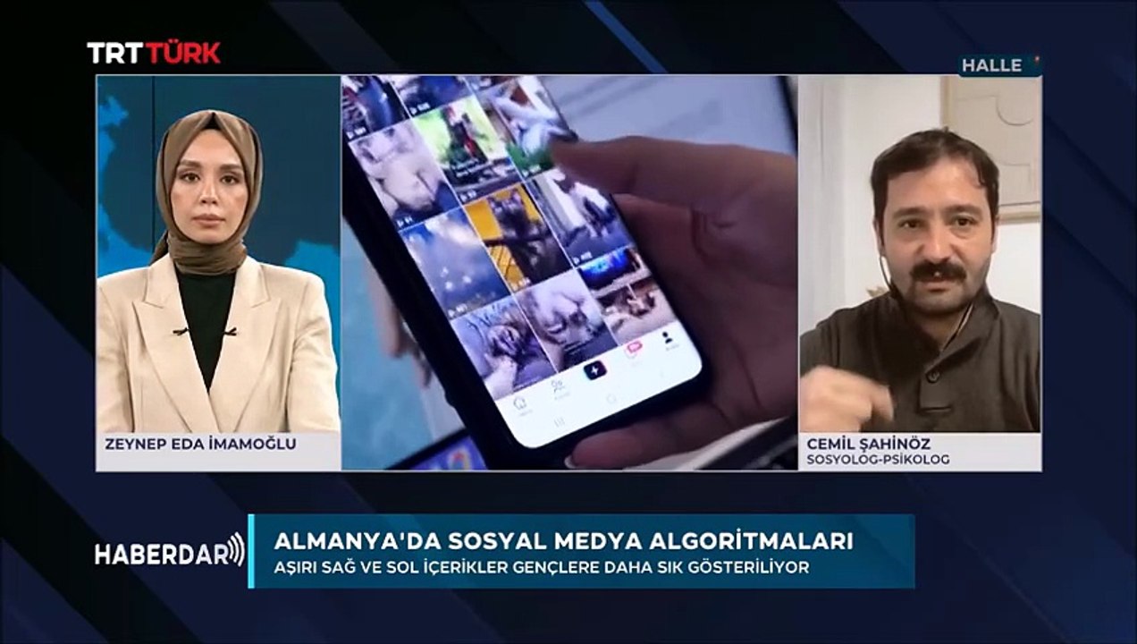 Sosyal Medya algoritmalari manipule edebilir (TRT Türk, Haberdar, 13.11.2025)