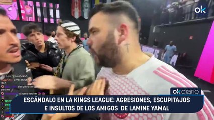 Escándalo en la Kings League: agresiones, escupitajos e insultos de los amigos  de Lamine Yamal