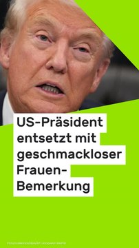 No Glomex Donald Trump: US-Präsident entsetzt mit geschmackloser Frauen-Bemerkung - Vance lacht sich schlapp