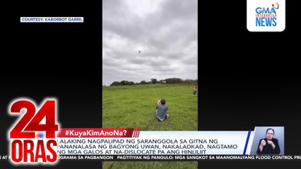 Lalaking nagpalipad ng saranggola sa gitna ng pananalasa ng Bagyong Uwan, nakaladkad, nagtamo ng mga galos at na-dislocate pa ang hinliliit | 24 Oras