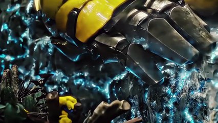 Epic Car vs Robot Fight in Desert | CGI Battle Scene