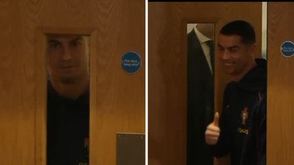Cristiano Ronaldo come Nicholson in Shining: quante risate in conferenza!