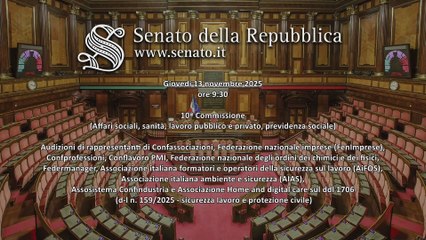 Roma - D-l n. 159/2025 - Sicurezza lavoro e protezione civile (13.11.25)