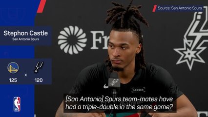 Wembanyama and Castle make Spurs history in Warriors loss