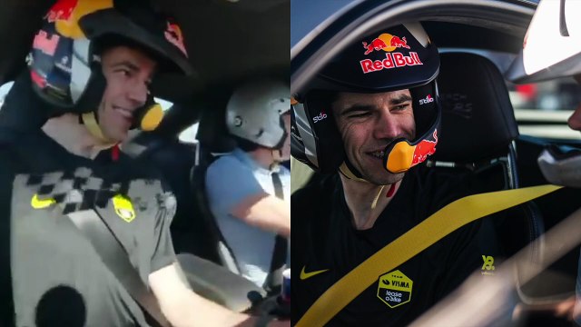 Cyclisme 2025 - Wout Van Aert, en Amérique... cette fois, WVA est dans une Porsche sur un circuit