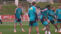 La selección española entrena de cara a su enfrentamiento del sábado contra Georgia