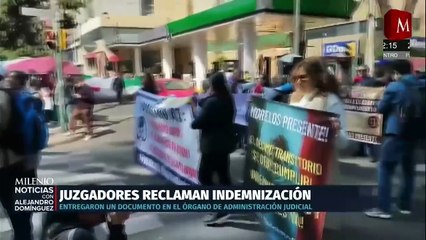 Protestan jueces y magistrados en CDMX por indemnizaciones