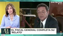 Ana Rosa destruye al fiscal general de Sánchez por su striptease y su frase “sacada de una canción de Shakira”