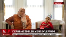 Depremzedeler yeni evlerine kavuştu