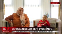 Depremzedeler yeni evlerine kavuştu