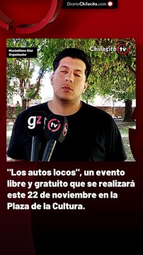 Los autos locos , un evento libre y gratuito que se realizará este 22 de noviembre en la Plaza de la Cultura.