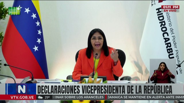 Declaraciones de Delcy Rodríguez sobre el barco de EE. UU. en Trinidad y Tobago - 27.10.2025