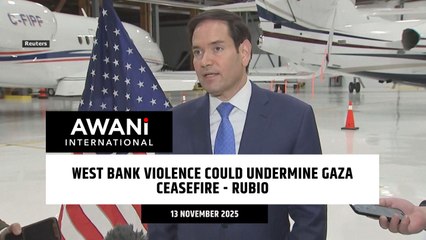 West Bank violence could undermine Gaza ceasefire - Rubio