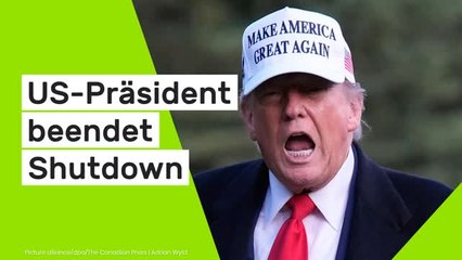 Donald Trump: US-Präsident beendet Shutdown - unter diesen Bedingungen