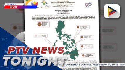 BFAR warns public against consuming shellfish from areas positive for red tide toxin