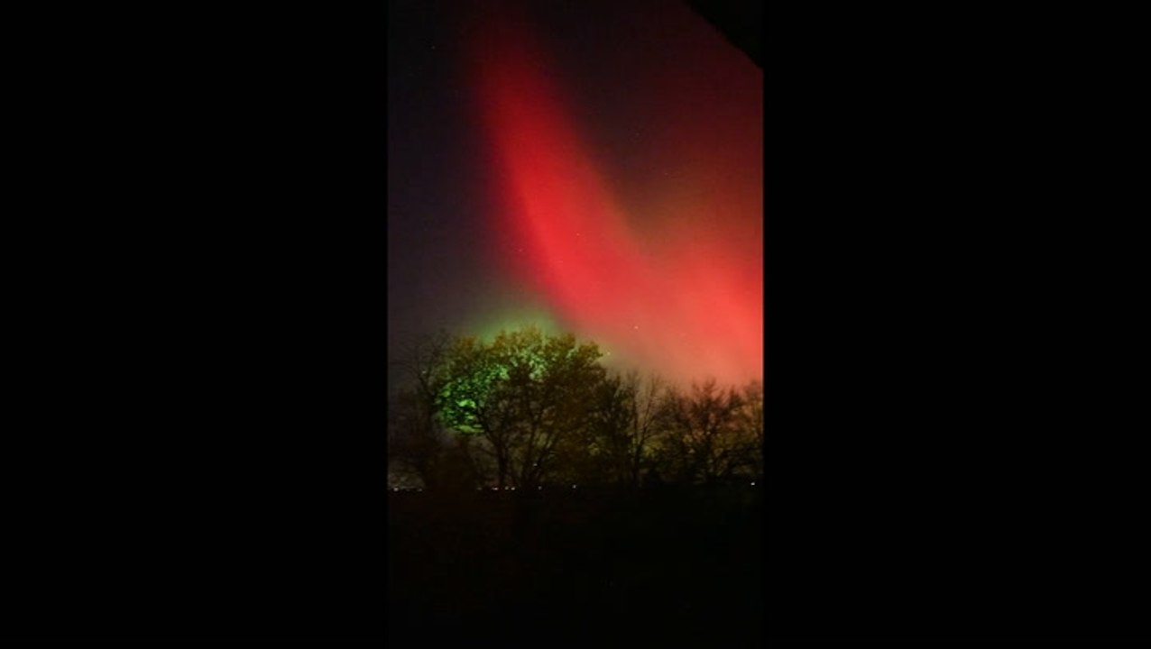 Stunning video shows Aurora dazzling in the sky as northern lights seen across the US