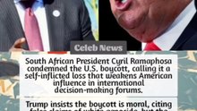 Ramaphosa Fires Back at Trump — “Boycott Politics Doesn’t Work!” #news #trump #G20