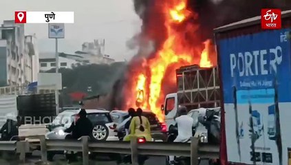 पुण्यातील नवले पुलावर दोन कंटेनरचा भीषण अपघात, आठ जणांचा मृत्यू, संपूर्ण कुटुंबच संपलं