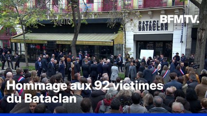 La minute de silence en hommage aux 92 victimes du Bataclan
