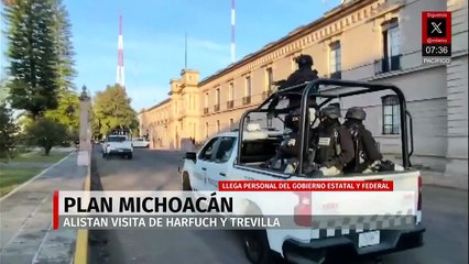 Alistan visita de Harfuch y Trevilla para coordinar el Plan Michoacán