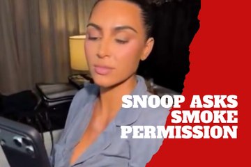 Snoop Dogg asked Kim Kardashian if it was ok for him to smoke at Kris Jenner’s birthday party