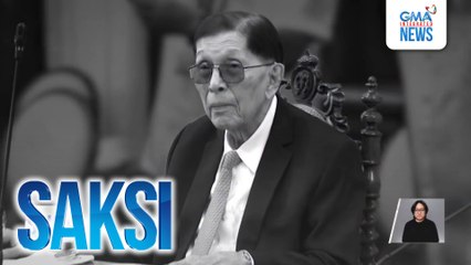 Balik-tanaw sa buhay at karera sa pulitika ni Chief pres'l legal counsel at Dating SP Juan Ponce Enrile | Saksi