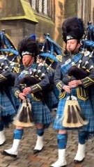 Royal Air Force Central Scotland, Pipes & Drums 🥁 Lead Parade for 2025 Edinburgh Remembrance Day.
