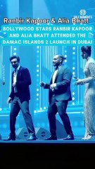 Bollywood Star Couple Ranbir Kapoor and Alia Bhatt at Damac Islands 2 Launch