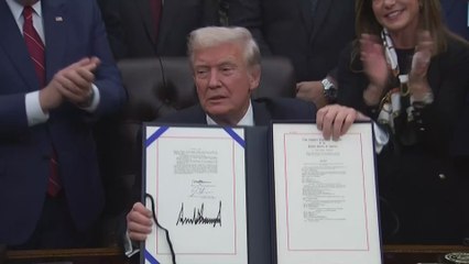 Trump sidesteps Epstein inquiries as White House staff end press event abruptly