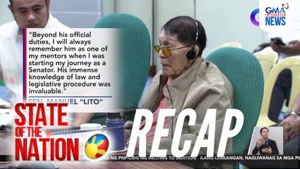 State of the Nation: (RECAP) Juan Ponce Enrile, 101; Flood control probe