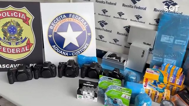 Receita Federal e Polícia Federal apreendem R$ 200 mil em mercadorias e drogas escondidas em forno elétrico em Cascavel