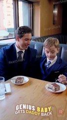 You guys are so similar! Are you sure you're not father and son? | Genius Baby Gets Daddy Back