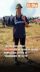 "¡Arriba Quisqueya!”: Zoe Saldaña en apoyo al equipo dominicano previo al “Showdown: RD vs PR”