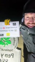 Soldier battles horizontal wind and rain for three days on Pen y Fan in memory of nan