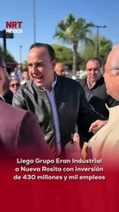 💰 El gobernador #ManoloJiménez y el alcalde Óscar Ríos anunciaron la llegada del Grupo Eran Industrial, fortaleciendo la economía de la región.