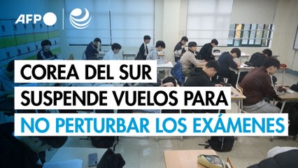 Corea del Sur suspende vuelos para no perturbar los exámenes de ingreso a la universidad