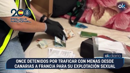 Once detenidos por traficar con menas desde Canarias a Francia para su explotación sexual