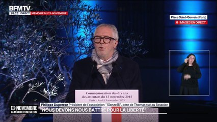 13-Novembre: Philippe Duperron (président de l'association 13onze15) "renouvelle le vœu que soit inauguré le musée mémorial des sociétés face au terrorisme"