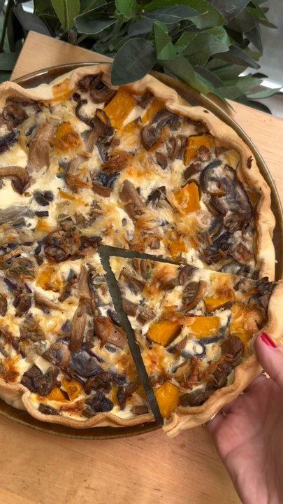 Quiche butternut champignons 🍄‍🟫
