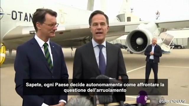 Nato, Rutte: bene modello servizio militare volontario tedesco