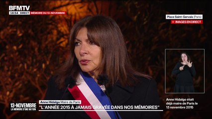 13-Novembre: "L'année 2015 restera à jamais gravée dans nos mémoires", déclare Anne Hidalgo, maire de Paris